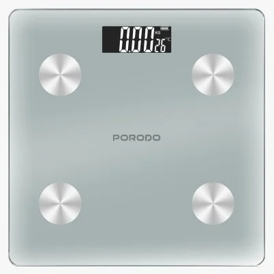 Porodo Lifestyle Gravis Smart Body FAT & BMI Scale - White